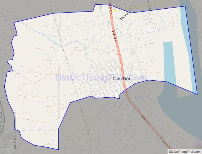 Bản đồ giao thông Thị trấn Cam Đức, huyện Cam Lâm