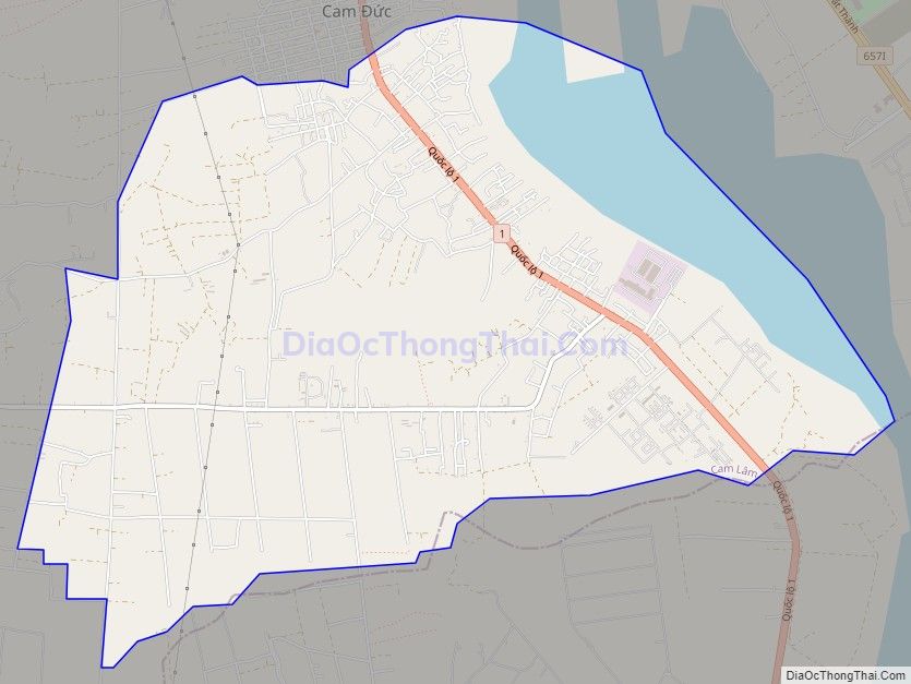Bản đồ giao thông xã Cam Thành Bắc, huyện Cam Lâm