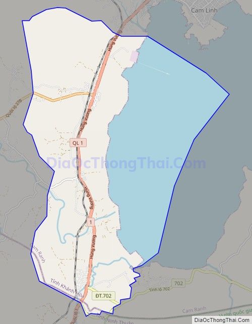 Bản đồ giao thông xã Cam Thịnh Đông, thành phố Cam Ranh
