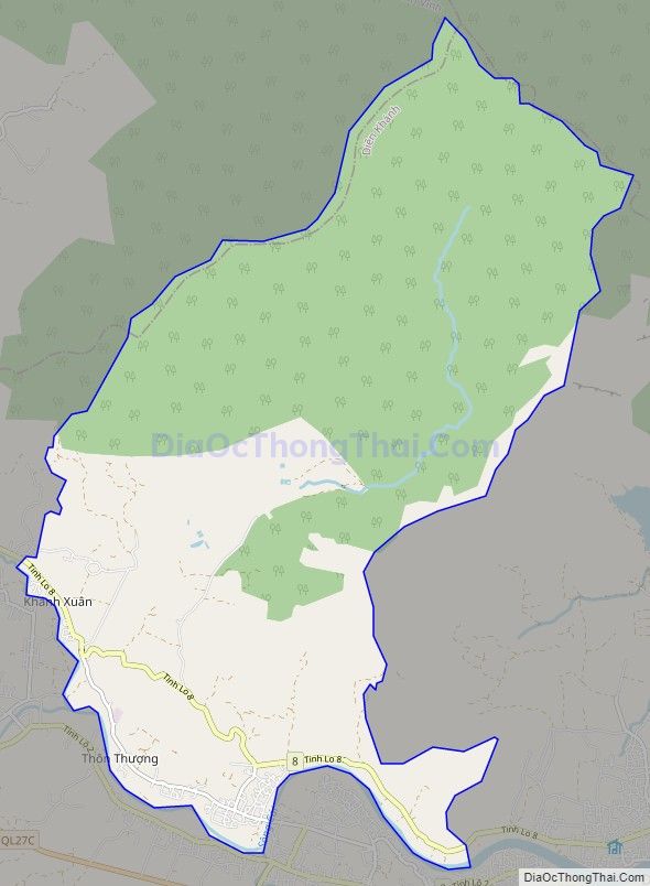 Bản đồ giao thông xã Diên Lâm, huyện Diên Khánh