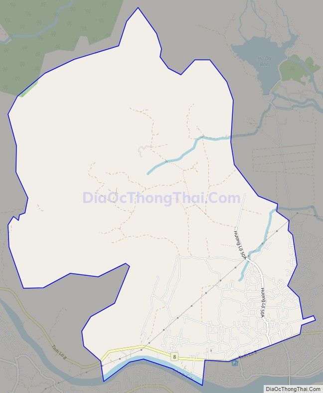 Bản đồ giao thông xã Diên Sơn, huyện Diên Khánh