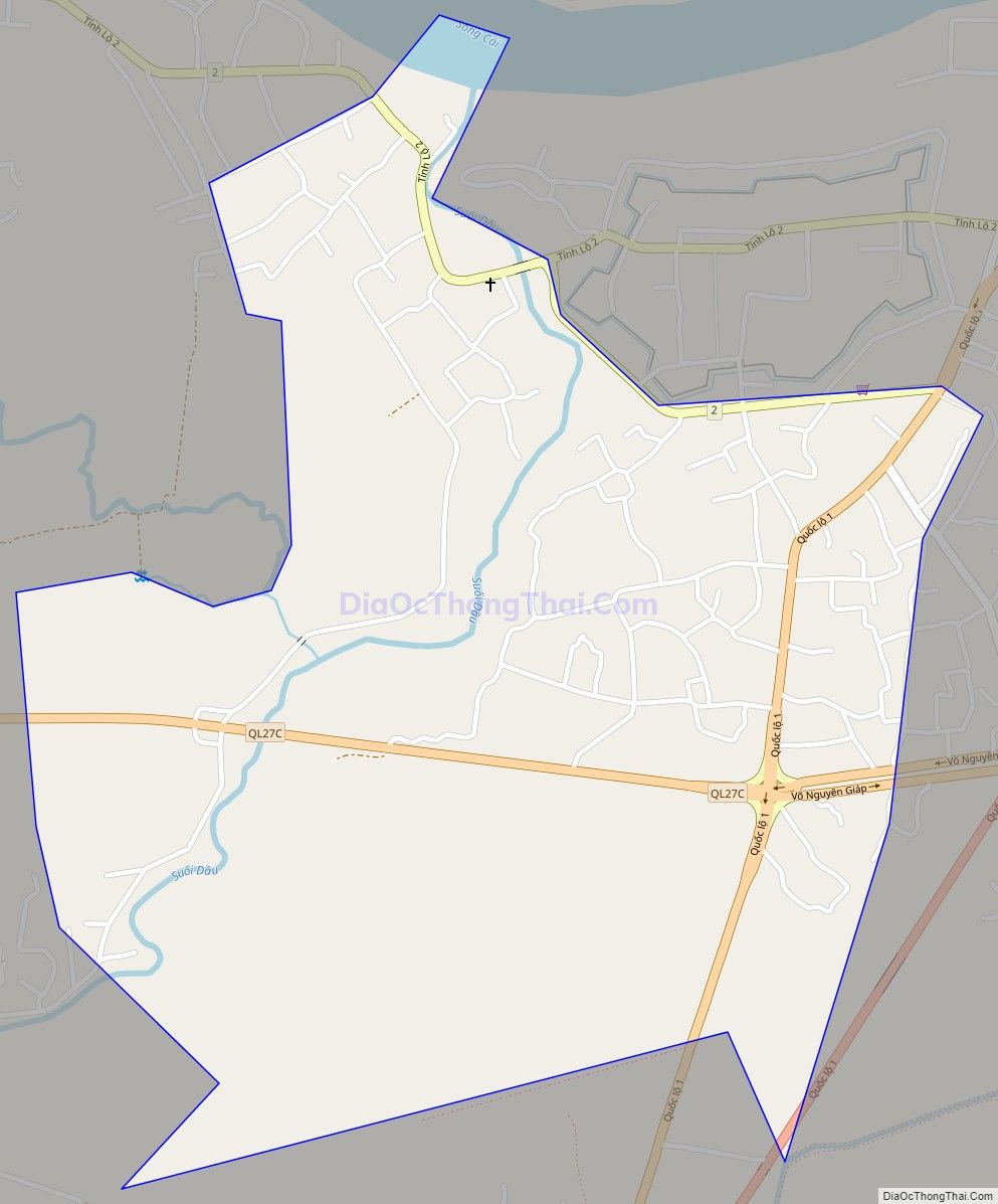 Bản đồ giao thông xã Diên Thạnh, huyện Diên Khánh
