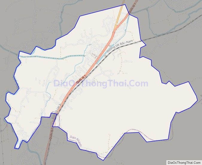 Bản đồ giao thông xã Suối Hiệp, huyện Diên Khánh