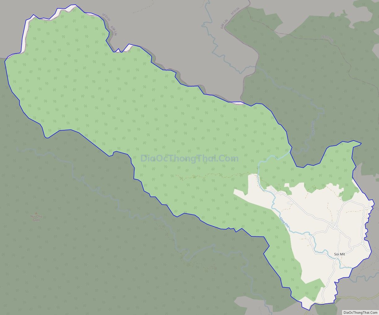 Bản đồ giao thông xã Khánh Hiệp, huyện Khánh Vĩnh