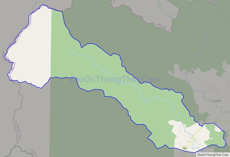 Bản đồ giao thông xã Khánh Trung, huyện Khánh Vĩnh