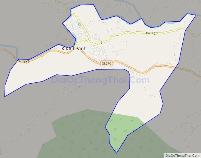 Bản đồ giao thông Thị trấn Khánh Vĩnh, huyện Khánh Vĩnh