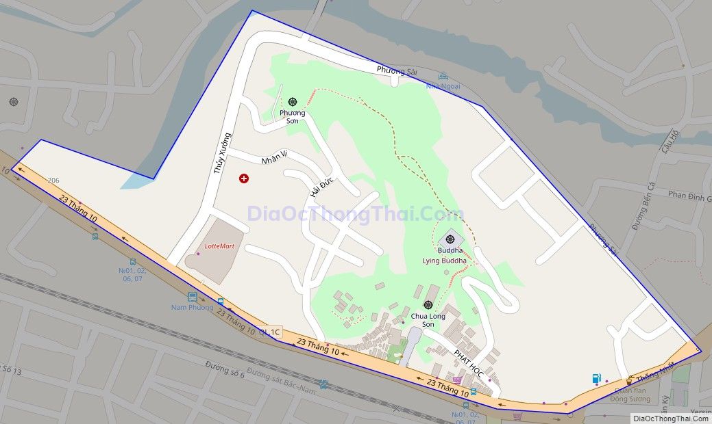 Bản đồ giao thông phường Phương Sơn, thành phố Nha Trang