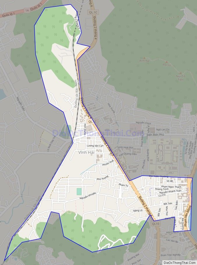 Bản đồ giao thông phường Vĩnh Hải, thành phố Nha Trang