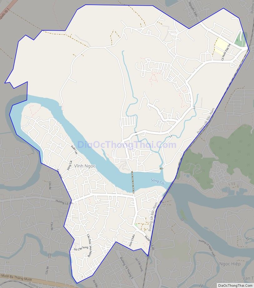 Bản đồ giao thông xã Vĩnh Ngọc, thành phố Nha Trang
