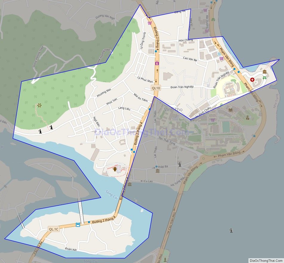 Bản đồ giao thông phường Vĩnh Phước, thành phố Nha Trang