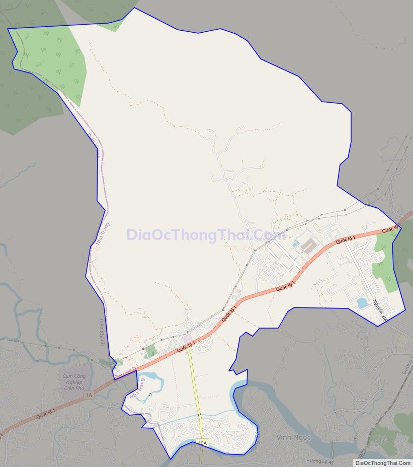 Bản đồ giao thông xã Vĩnh Phương, thành phố Nha Trang