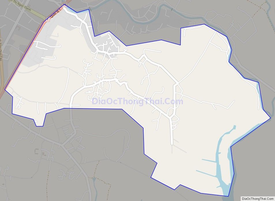 Bản đồ giao thông phường Ninh Giang, thị xã Ninh Hòa