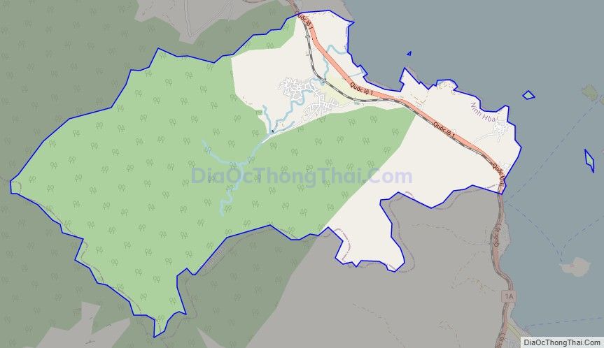 Bản đồ giao thông xã Ninh Ích, thị xã Ninh Hòa