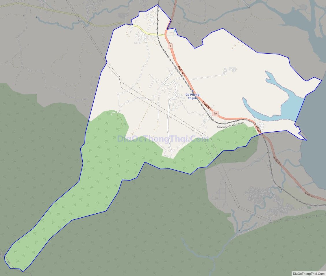 Bản đồ giao thông xã Ninh Lộc, thị xã Ninh Hòa