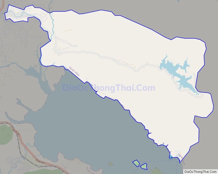 Bản đồ giao thông xã Ninh Phú, thị xã Ninh Hòa