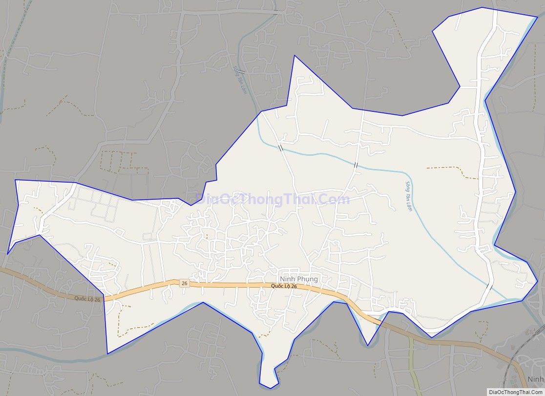 Bản đồ giao thông xã Ninh Phụng, thị xã Ninh Hòa