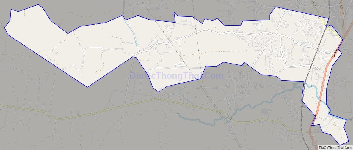 Bản đồ giao thông xã Ninh Quang, thị xã Ninh Hòa