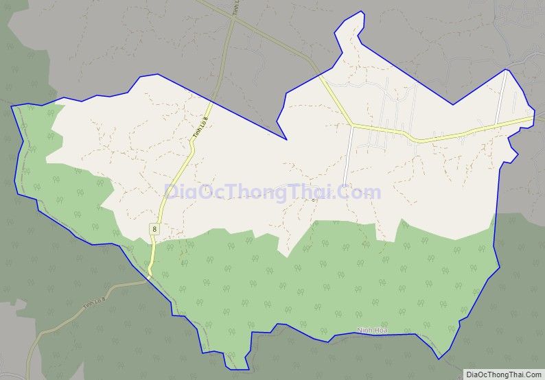 Bản đồ giao thông xã Ninh Tân, thị xã Ninh Hòa