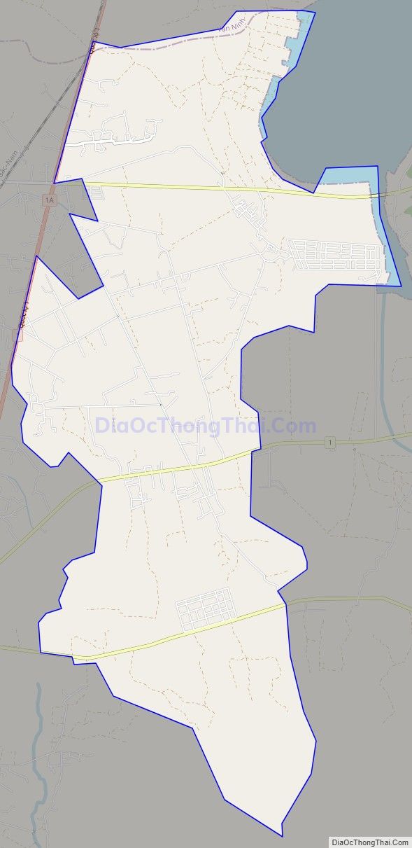 Bản đồ giao thông xã Ninh Thọ, thị xã Ninh Hòa