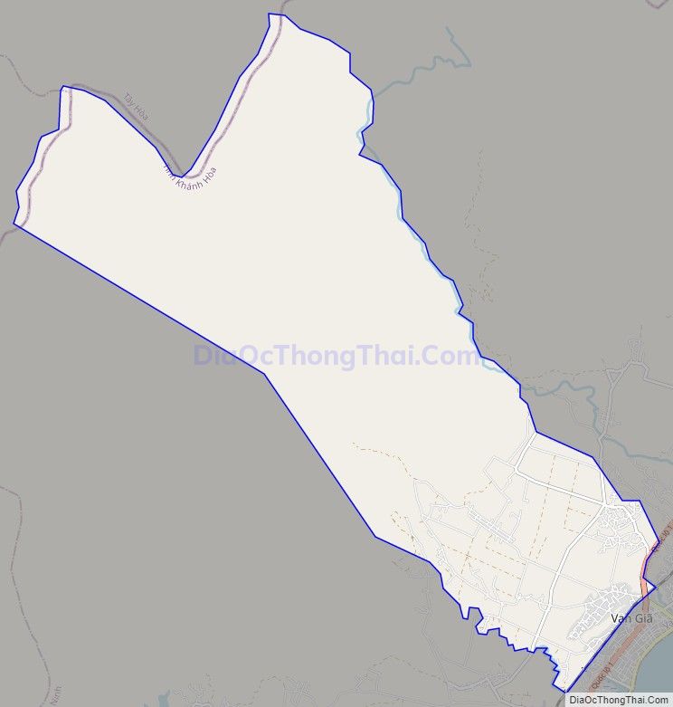 Bản đồ giao thông xã Vạn Phú, huyện Vạn Ninh