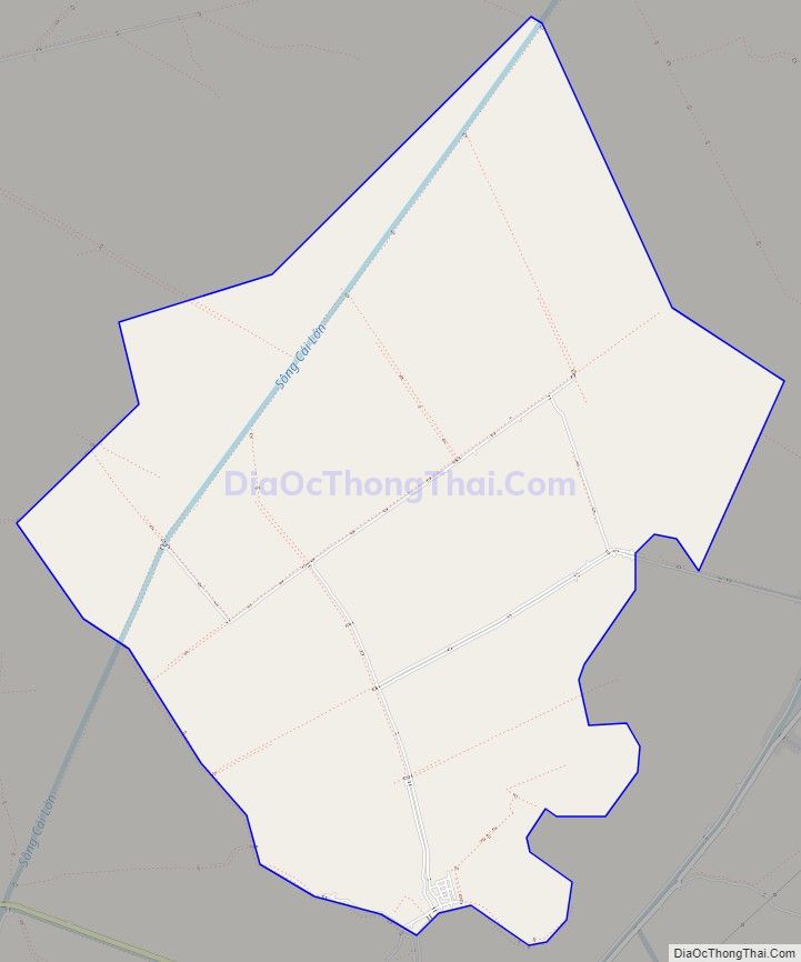 Bản đồ giao thông xã Hòa An, huyện Giồng Riềng