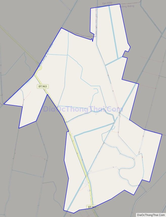 Bản đồ giao thông xã Thạnh Bình, huyện Giồng Riềng