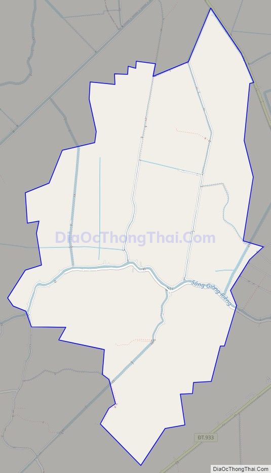 Bản đồ giao thông xã Thạnh Hòa, huyện Giồng Riềng