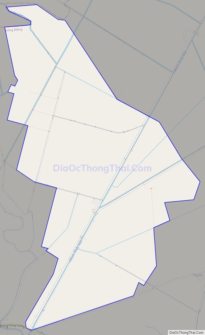Bản đồ giao thông xã Thạnh Hưng, huyện Giồng Riềng