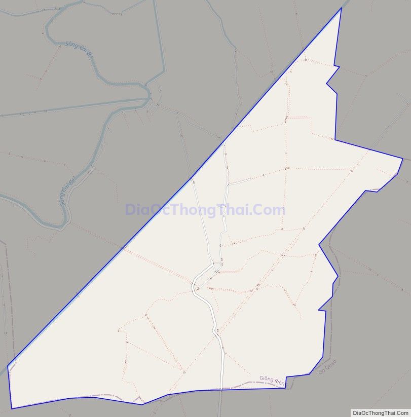 Bản đồ giao thông xã Vĩnh Phú, huyện Giồng Riềng