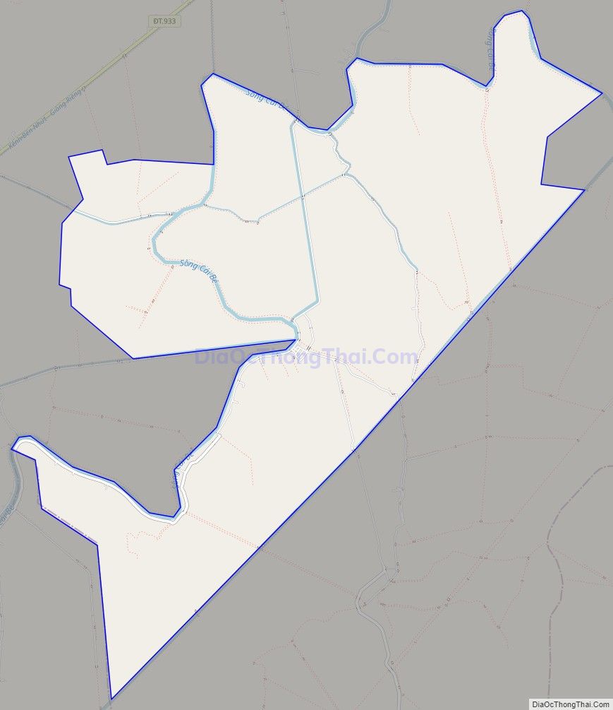 Bản đồ giao thông xã Vĩnh Thạnh, huyện Giồng Riềng