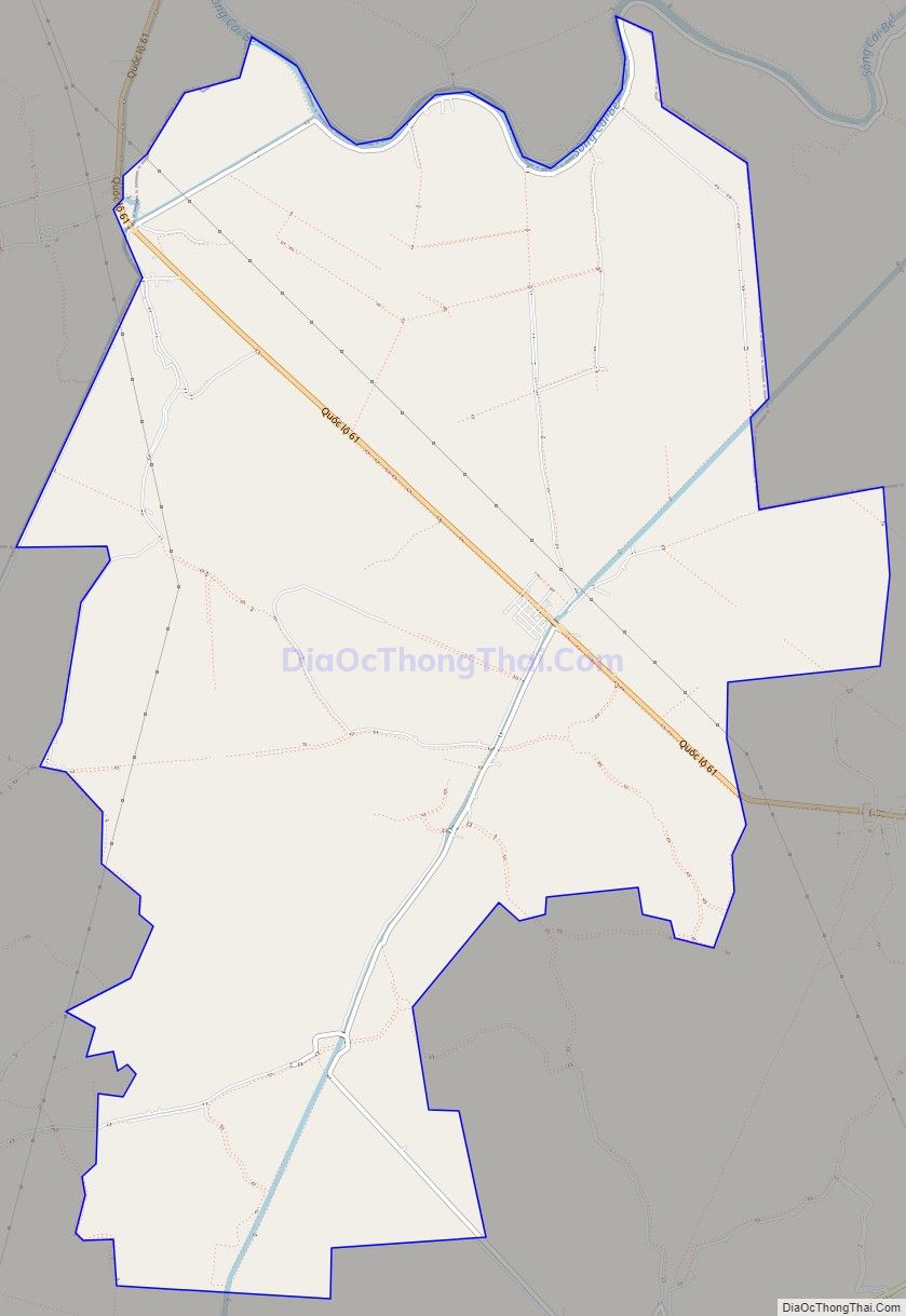 Bản đồ giao thông xã Định Hòa, huyện Gò Quao