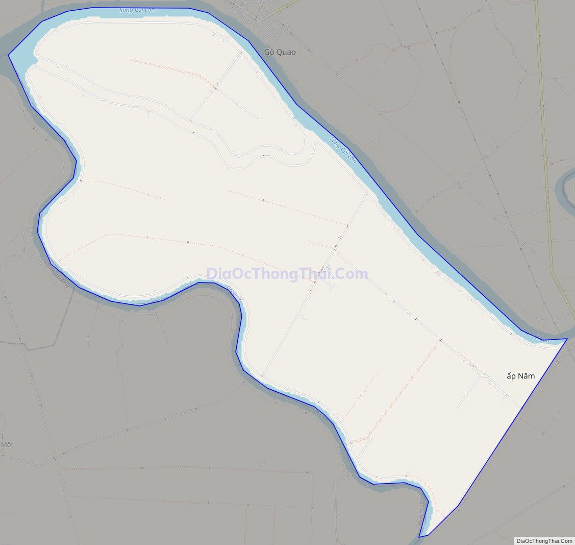Bản đồ giao thông xã Vĩnh Phước A, huyện Gò Quao