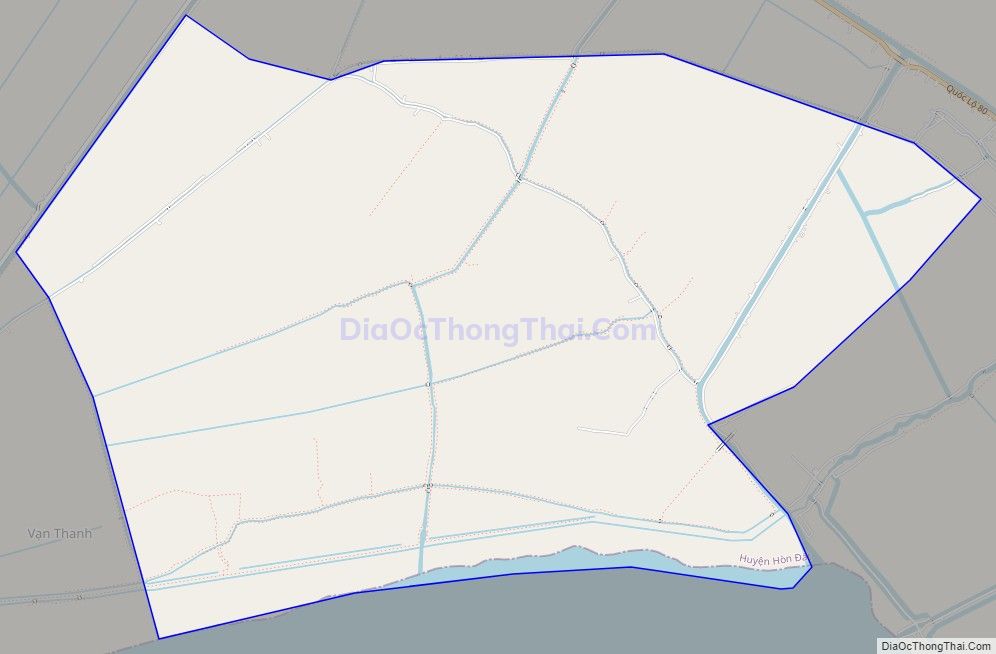 Bản đồ giao thông xã Sơn Bình, huyện Hòn Đất
