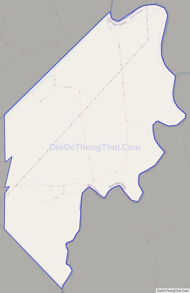 Bản đồ giao thông xã Phong Đông, huyện Vĩnh Thuận