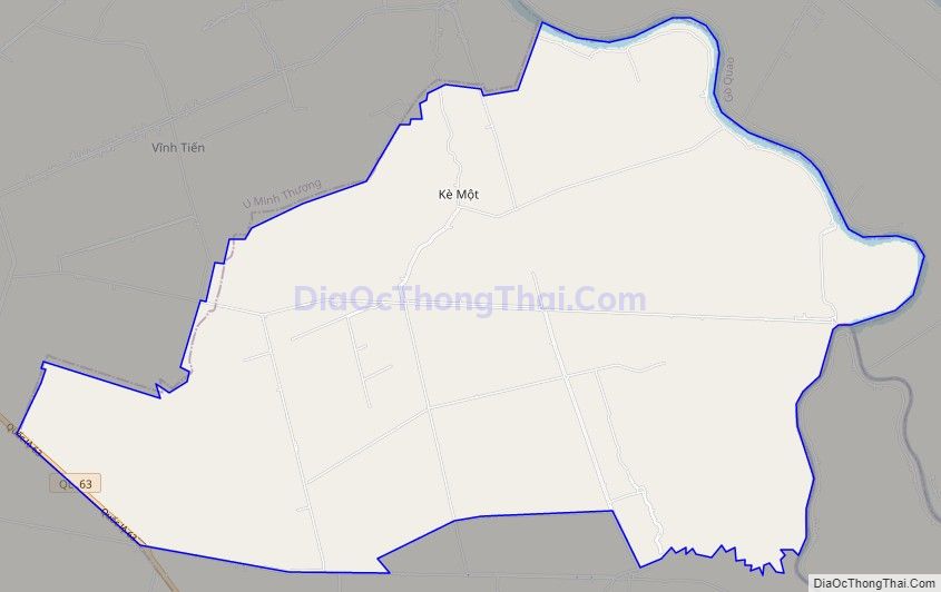 Bản đồ giao thông xã Vĩnh Bình Bắc, huyện Vĩnh Thuận