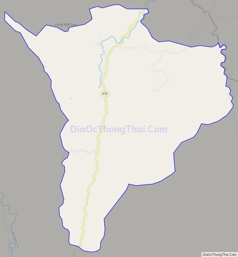 Bản đồ giao thông xã Đắk Ring, huyện Kon Plông
