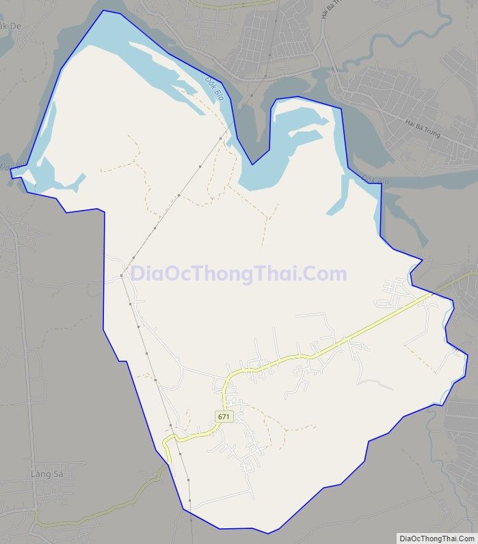 Bản đồ giao thông xã Đoàn Kết, thành phố Kon Tum