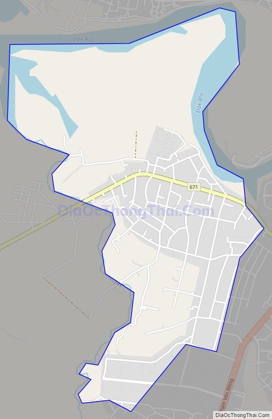 Bản đồ giao thông phường Nguyễn Trãi, thành phố Kon Tum
