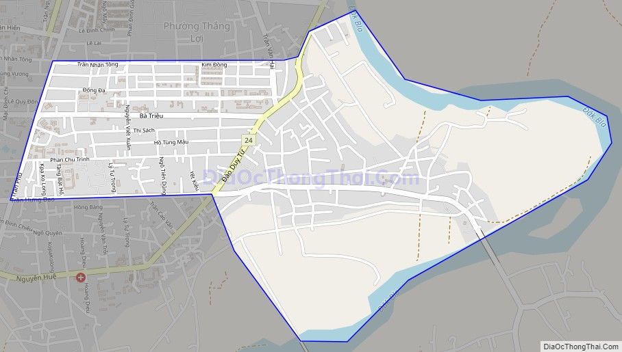 Bản đồ giao thông phường Thắng Lợi, thành phố Kon Tum