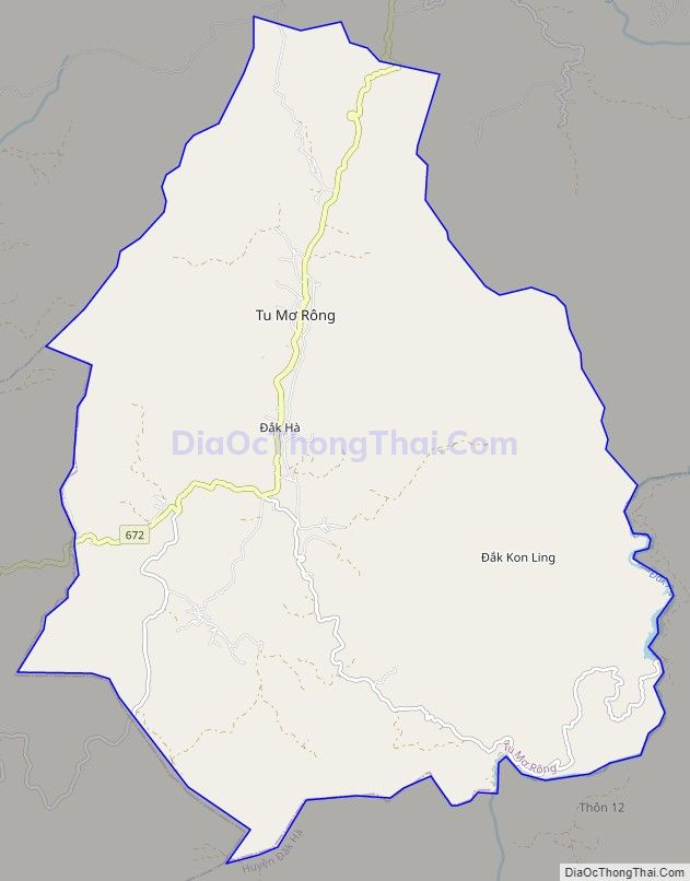 Bản đồ giao thông xã Đắk Hà, huyện Tu Mơ Rông