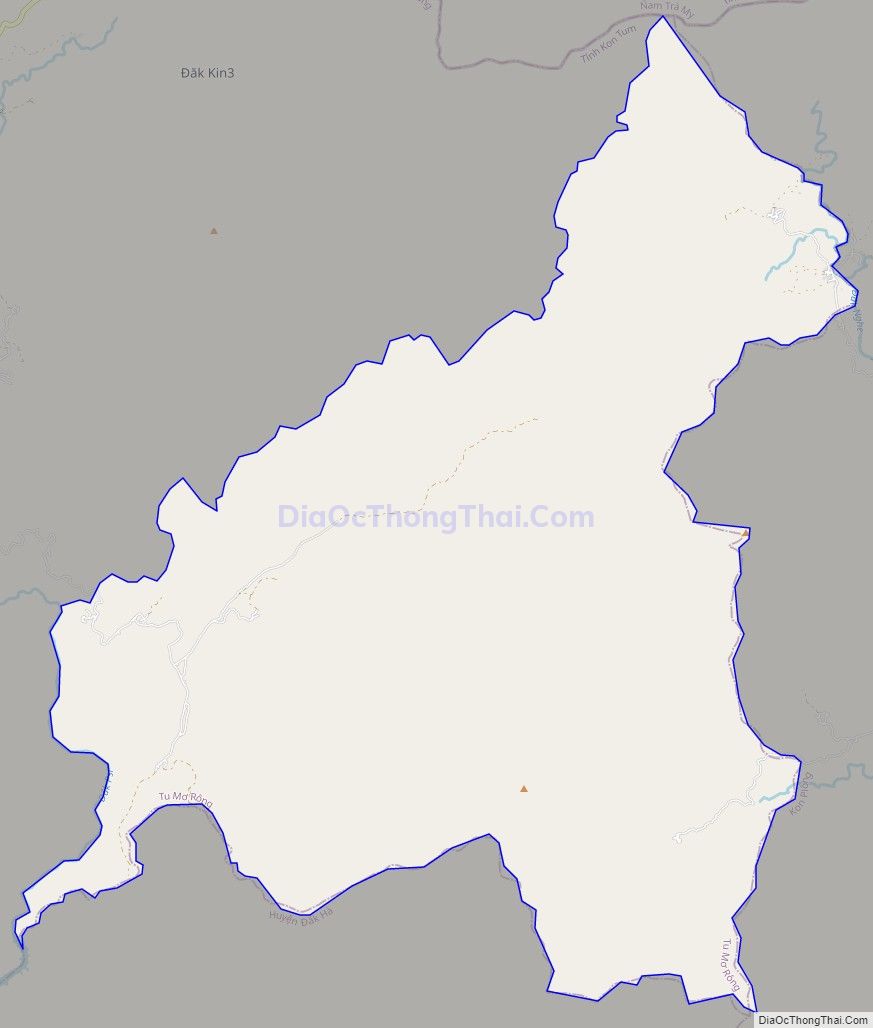 Bản đồ giao thông xã Ngọc Yêu, huyện Tu Mơ Rông