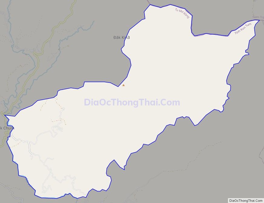 Bản đồ giao thông xã Văn Xuôi, huyện Tu Mơ Rông