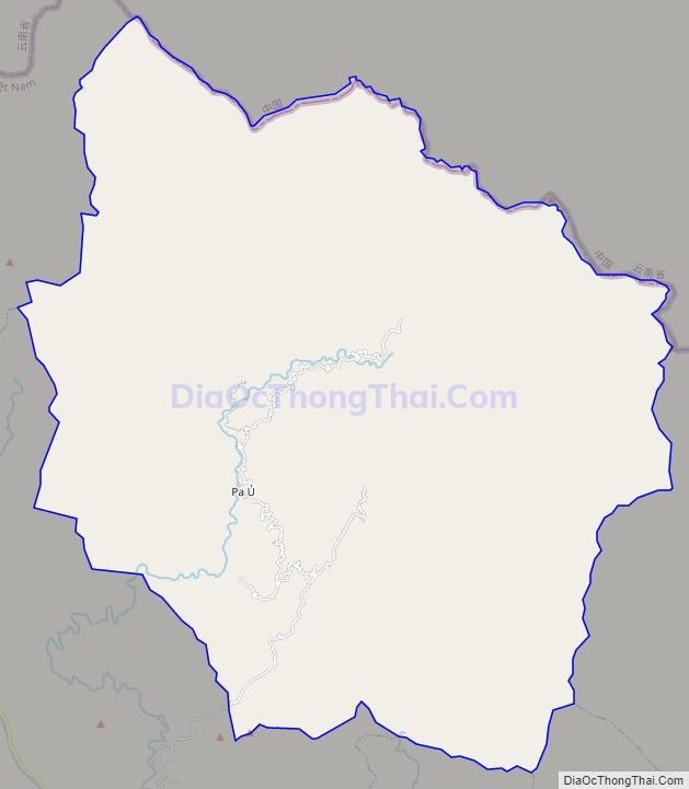 Bản đồ giao thông xã Pa Ủ, huyện Mường Tè