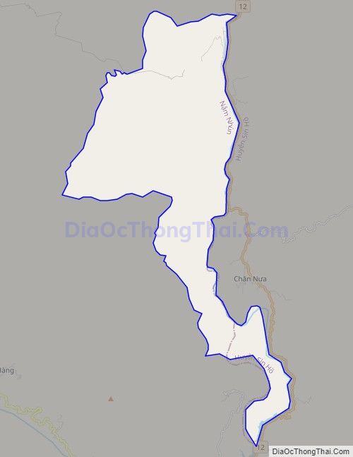 Bản đồ giao thông xã Nậm Pì, huyện Nậm Nhùn