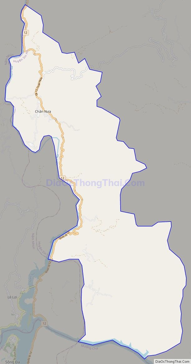Bản đồ giao thông xã Chăn Nưa, huyện Sìn Hồ