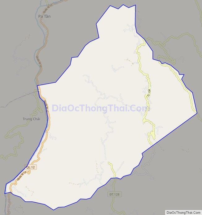 Bản đồ giao thông xã Hồng Thu, huyện Sìn Hồ