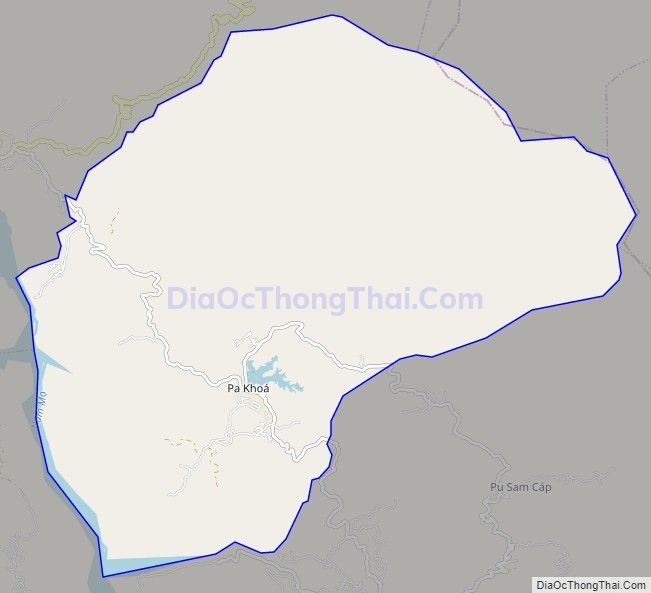 Bản đồ giao thông xã Pa Khoá, huyện Sìn Hồ