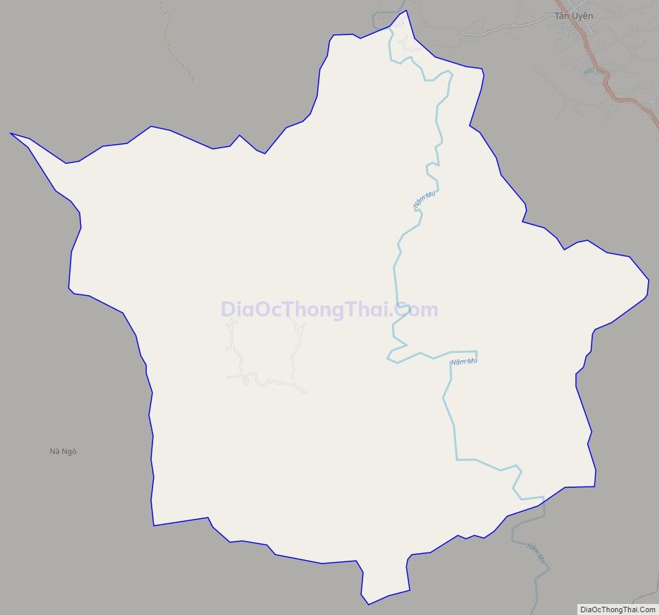 Bản đồ giao thông xã Nậm Cần, huyện Tân Uyên