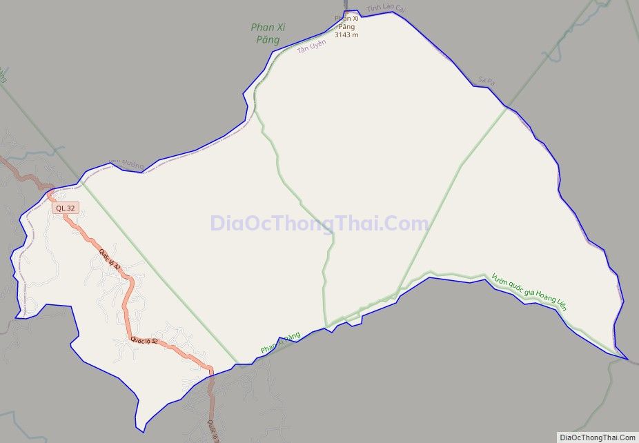 Bản đồ giao thông xã Phúc Khoa, huyện Tân Uyên