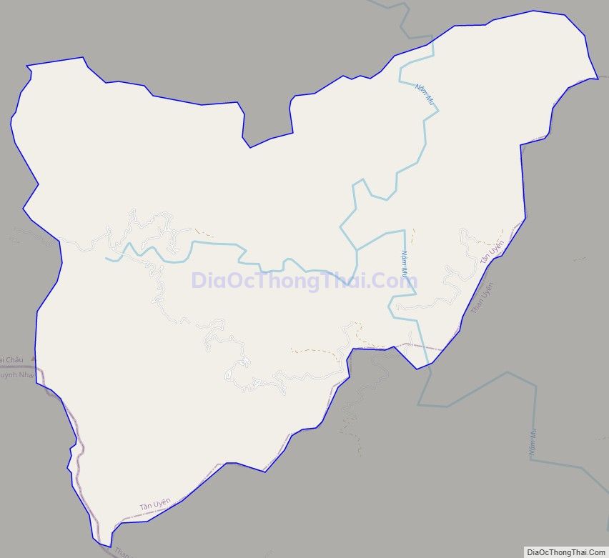 Bản đồ giao thông xã Tà Mít, huyện Tân Uyên